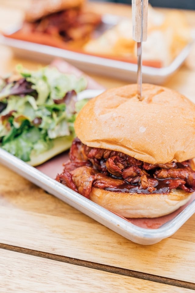 Signature Smoked Tri-Tip Sandwich.