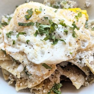 Chili Verde Chilaquiles