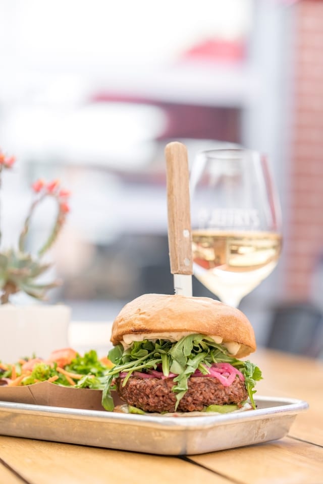 Wine Country Veggie Burger.