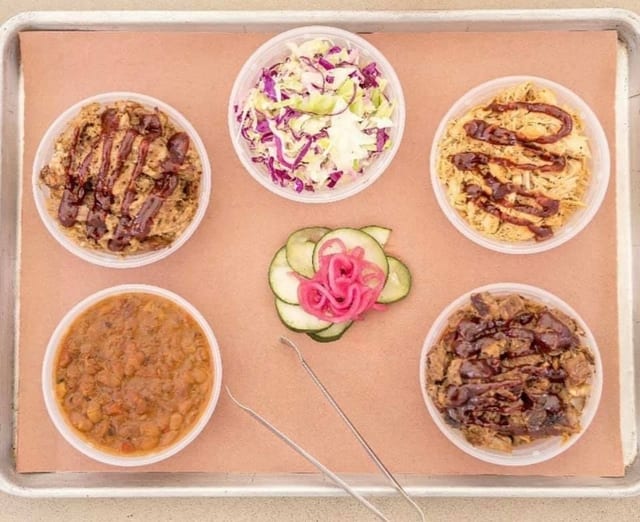 BBQ Sampler Tray.