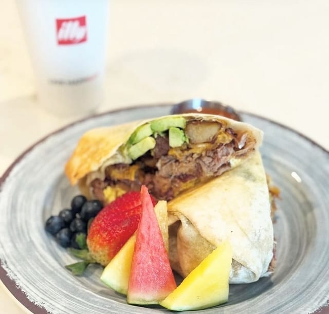 El Jefe Breakfast Burrito.